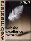 WEBMASTERS Award of Excellence